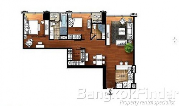 2 Bedrooms, コンドミニアム, 賃貸物件, Athenee Residence, 2 Bathrooms, Listing ID 1797, Lumphini, Pathum Wan, Bangkok, Thailand, 10330 ,